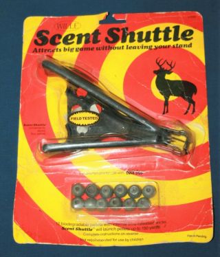Vintage N.  O.  S.  Willie Scent Shuttle With 12 Biodegradable Pellets Whitetail Deer