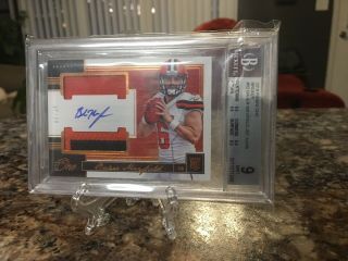 2018 Panini One Bronze 2 Color Baker Mayfield Rpa Rc Patch Auto /49 Graded Bgs 9