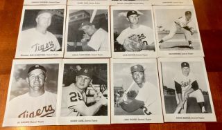 1960’s Detroit Tigers Picture Pack 12 Star Players Kaline,  Colavito,  Bunning,  Cash 2