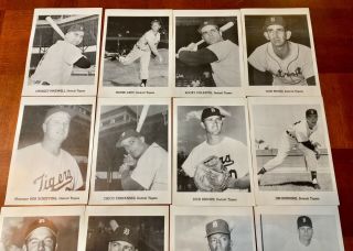 1960’s Detroit Tigers Picture Pack 12 Star Players Kaline,  Colavito,  Bunning,  Cash 3