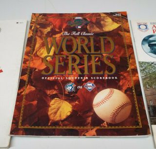 1980 World Series Program Tickets,  1979 Ticket,  1983 Program,  1985 Hall of Fame 3