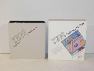 Vtg Ibm Storyboard Plus 2.  00 Desktop Computer Pc Software 5.  25 3.  5 Floppy Disk