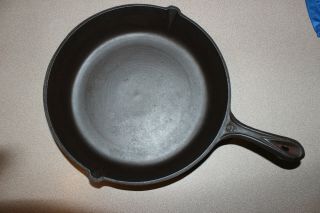 Antique Gate Marked Number 9 Cast Iron Skillet Circa 1860 - 1880,  11 " Dia.