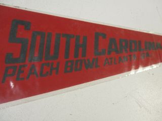 1969 South Carolina Gamecocks Peach Bowl pennant vintage NCAA football 3