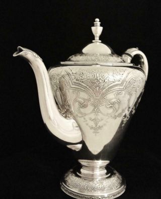 Vintage Wilcox Silver Plate Co / International Paisley Tea Pot Coffee Pot