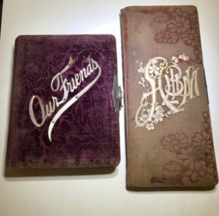 Victorian Photo Albums With Antique Pictures
