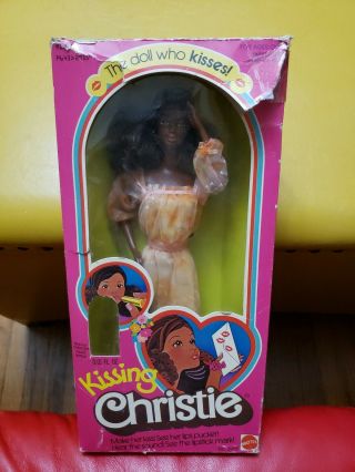 1978 Kissing Christie Box African American Vintage Barbie Doll 2955