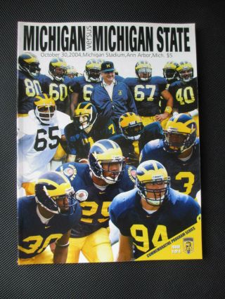 2004 University Of Michigan Vs Michigan State Football Program