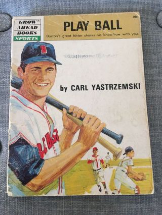 Carl Yastrzemski Play Ball Book 1969 Red Sox Baseball
