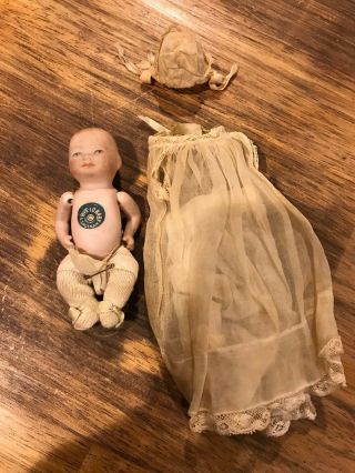 Vintage Grace S Putnam Bye - Lo Baby Doll Bisque.  5 Inch.  Shape