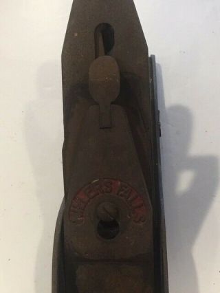 Vintage MILLERS Falls Hand wood plane 13 - 1/2 inches long 2