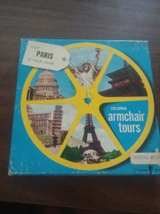Vintage Movie Reel 8mm Columbia Pictures Armchair Tours Visit Paris