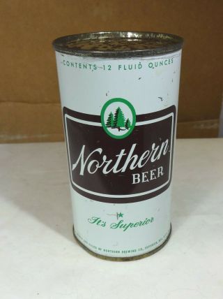 Northern White Vintage Flat Top Beer Can