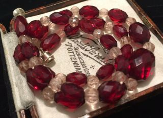 Vintage Jewellery Lovely Real Cherry Amber Bead Necklace