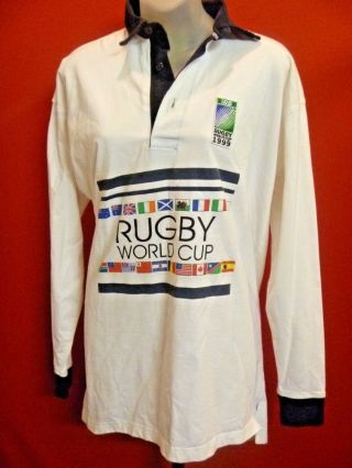 Vintage Rugby World Cup 1999 Official Licensed Jersey Shirt Sz S Rugby Logo