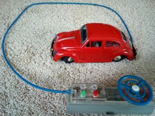 Bandai Volkswagen Beetle Tin Toy Remote Control Japan