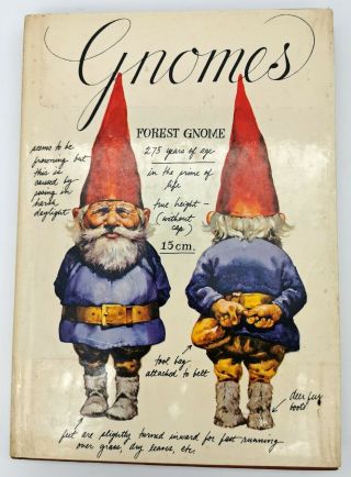Vintage Book: Gnomes By Poortvliet & Huygen,  English Library 1977 Hcdj (a103)