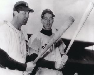 Ted Williams Red Sox And Hank Greenberg Tigers 8x10 Photo 1940 All Star Game