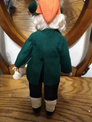 VINTAGE LARRY THE LUCKY LEPRECHAUN ELF GNOME DOLL tag bring luck of the irish 2