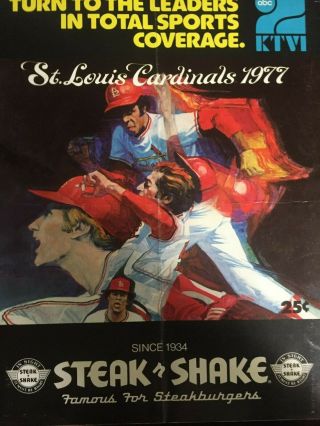 Pete Rose 1977 Scorecrd Breaks Frisch Switch Hit Record Busch Stadium V Falcone