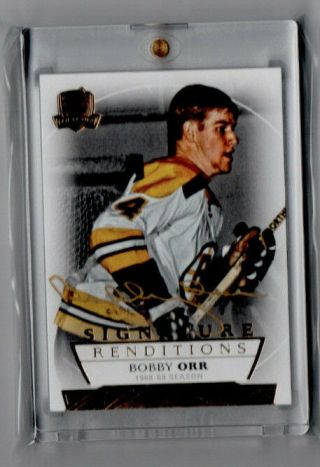 17 - 18 Ud The Cup Signature Renditions Bobby Orr Auto Group A 1:435 Ssp