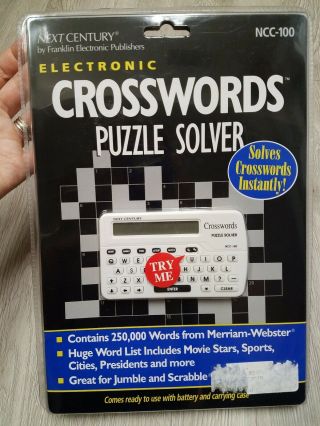 Electronic Crossword Puzzle Solver Ncc - 100 Next Century Nip Franklin