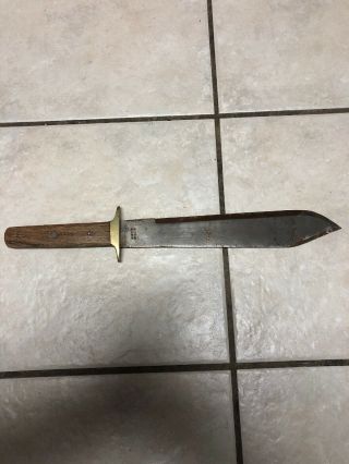 Vtg Unique Civil War Era Bowie Knife Fixed Blade Sword Hassam Boston Antique