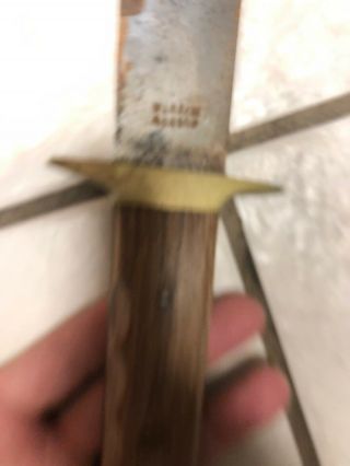 VTG Unique Civil War Era Bowie knife Fixed Blade Sword Hassam Boston Antique 3