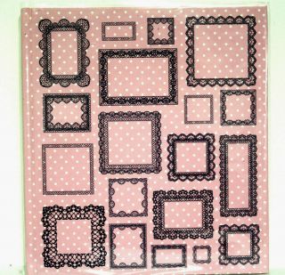 Paperchase Self Adhesive Photo Album Pink White Polka Dot Black Frames And Pages