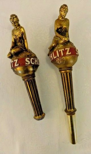 Vintage Schlitz Beer Tap Handles 1960 