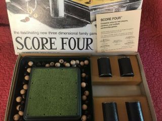 Score Four Board Game Funtastic 1968 Made in USA Complete Vintage, 2