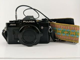 Fujica Ax - 3 Body Vintage Slr Film Camera With Flash - Good Cond