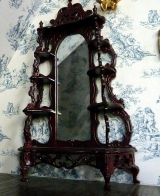 Vintage Mirrored Display Rack Bespaq 1:12 Dollhouse Miniature