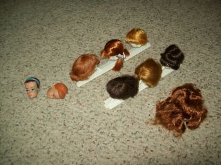 Vintage Barbie Fashion Queen Heads And Wigs