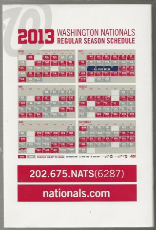 2013 Washington Nationals Baseball Media Guide 3