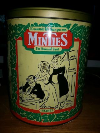 Vintage Minties 70s Lollies Sweets Treat Rowntree Hoadley Tin