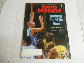Sports Illustrated Apr 12,  1993 Unc Tar Heels National Championship Basketball