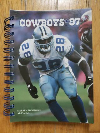 1997 Dallas Cowboys Press Media Guide Record Book Darren Woodson Cover
