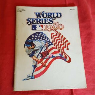 1980 Philadelphia Phillies Vs Kc Royals Official World Series Program