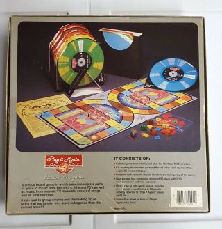 Play It Again Juke Box Game - Vintage 1985 COMPLETE 3
