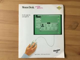 Mousedesk V1.  1 By Version Soft France 1985 First Apple Ii Gui For Iie And Iic