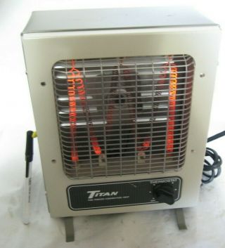 Euc Vintage Usa Titan Model T - 113a Compact Electric Space Heater Sedalia Mo
