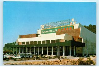 Casino Jai Alai Stadium Macao Macau China Vintage 4x6 Postcard D98