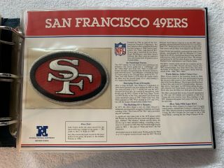 SAN FRANCISCO 49ERS - THE NFL TEAM EMBLEM PATCH - 1995 - AWESOME 2