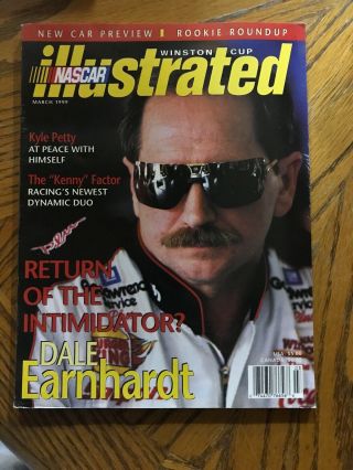 Nascar Illustrated March 1999.  Dale Earnhardt Sr On Cover.