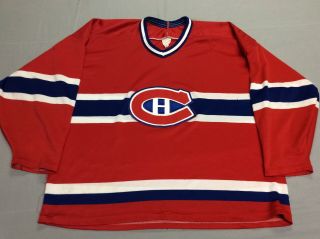 Vintage 80s Montreal Canadiens Nhl Ccm Sewn Hockey Jersey Mens Adult Xxl 2xl