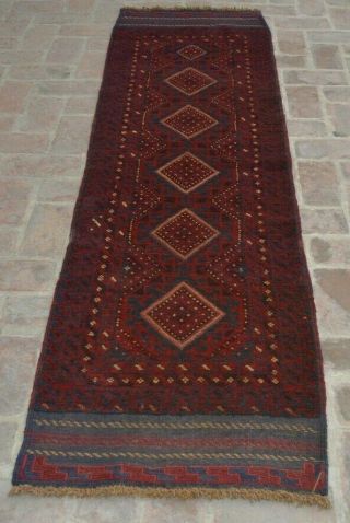 Kh161 Handmade Tribal Vintage Mishwani Shirazi Long Rug Kilim Runner 2 