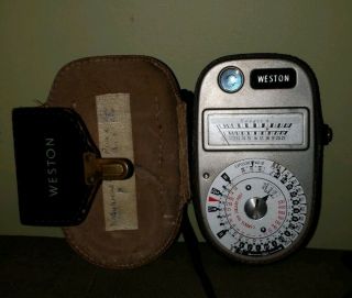 Vintage Weston Master Exposure Meter with Leather Case 2