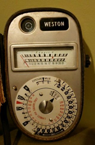 Vintage Weston Master Exposure Meter with Leather Case 3