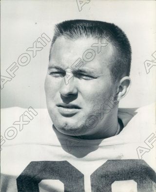 1962 Minnesota Vikings Football Player Running Back Bill Brown Press Photo